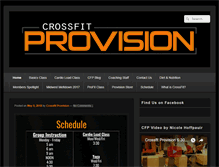 Tablet Screenshot of crossfitprovision.com